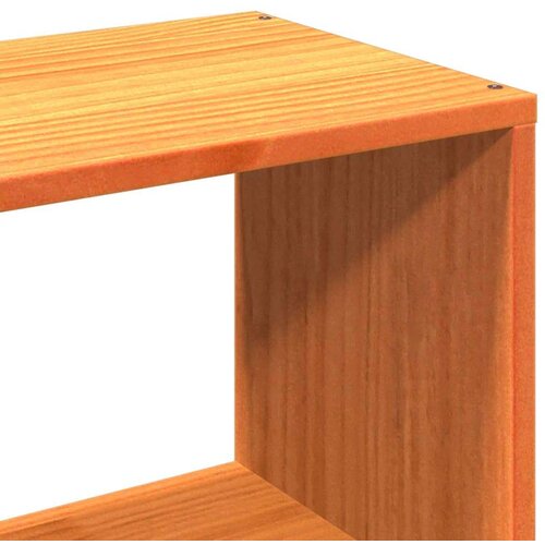 VidaXL Krevet s regalom za knjige bez madraca 75 x 190 cm od borovine Slike