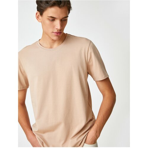 Koton Basic T-Shirt Label Detailed Short Sleeve Crew Neck Cotton Cene
