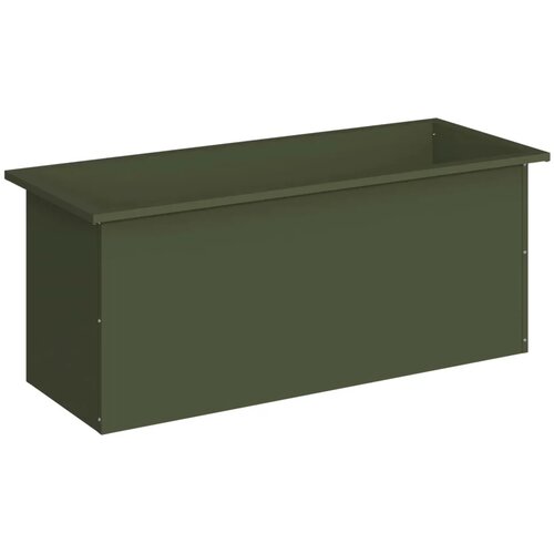  Vrtna posuda za sadnju s LED svjetlom Maslinastozelena - Maslinastozelena 40 x 100 x 40 cm 1 Slike