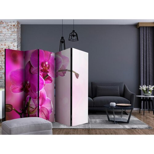 Artgeist Paravan Pink Orchid, 5-Delni, Dvostranski Slike