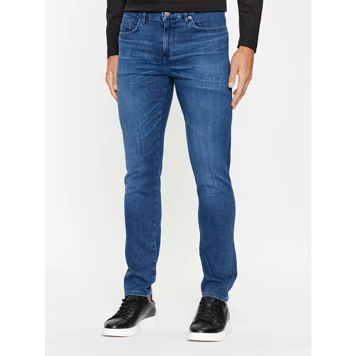 Boss Jeans hlače Delaware3-1 50496189 Mornarsko modra Slim Fit