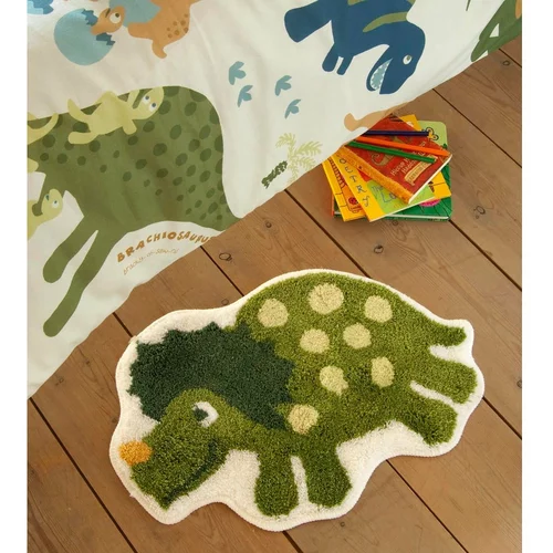 Catherine Lansfield zeleni dječji tepih s motivom dinosaura Lansfield Catherine Dino, 50 x 80 cm