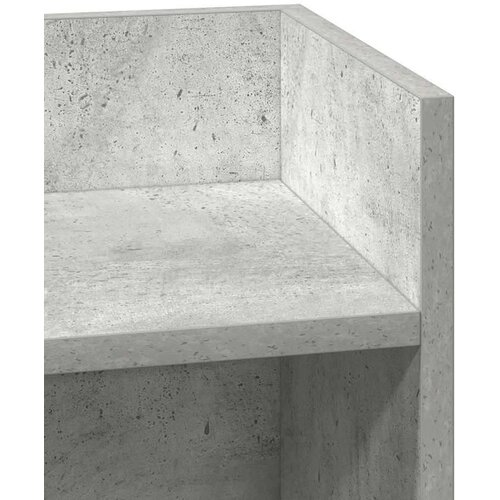 VidaXL Pomoćni stolići 2 kom s policom siva boja betona 25,5x27x60 cm Slike