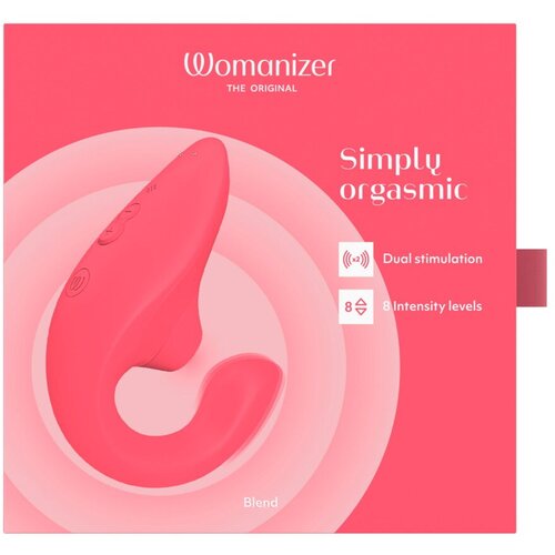 Womanizer Vibrator i klitoralni stimulator Blend, Roze Slike