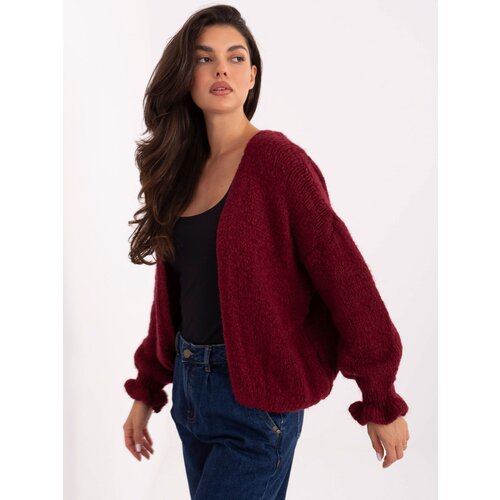 RUE PARIS Sweater-MI-SW-0904.82-burgundy Slike