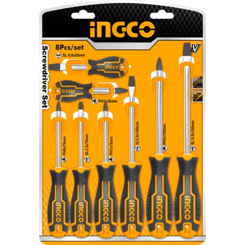 Ingco Set odvijača 8/1 HKSD0828 Slike