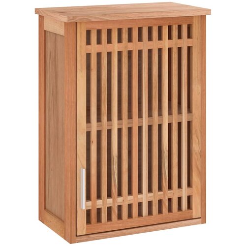 Maison Chic Stenska Kopalniška omarica - Kopalniški kabinet 42x23x60 cm trdna orehovina, (21794788) Cene