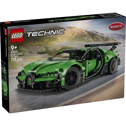 Lego Technic - Zeleni hiperautomobil Bugatti Chiron Pur Sport (42241) Slike