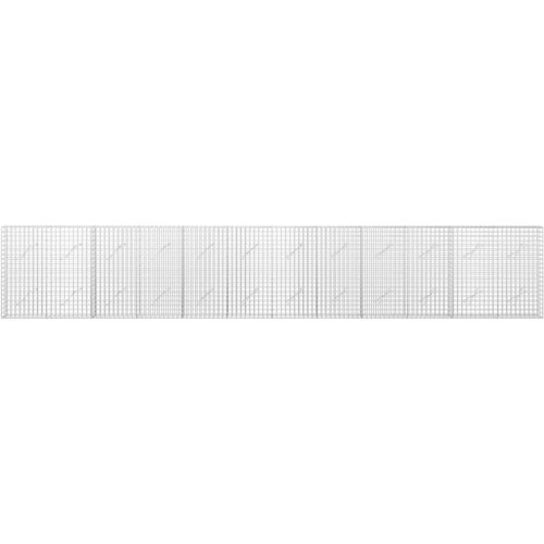  Gabion s 5 mm žicom i mrežom 5x5 cm 600x10x100 cm Slike