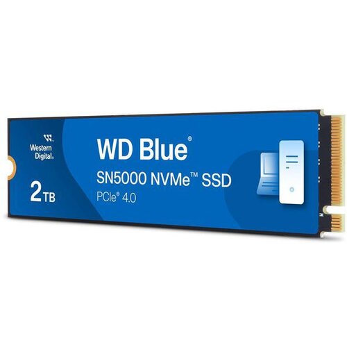 Western Digital SSD 2TB WD BLUE&amp;trade; SN5000 M.2 2280 NVMe WDS200T4B0E Slike