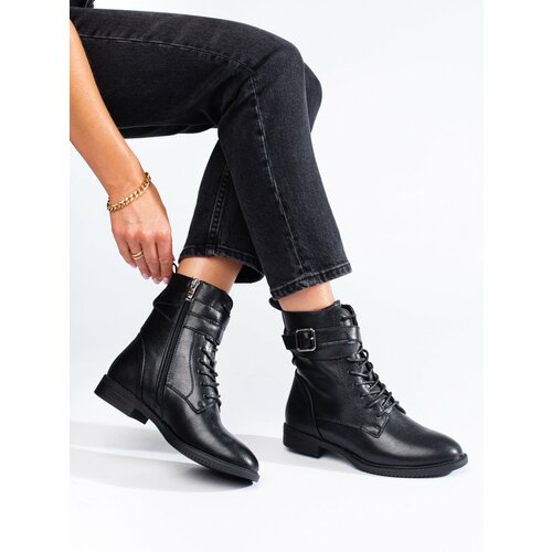 SHELOVET Black classic women's boots Slike