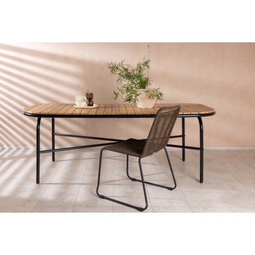 Venture Home Holmbeck pravokutni vrtni blagovaonski stol 200 &times; 90 cm, prirodna boja drva Cijene