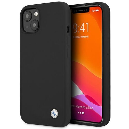 BMW OVITEK BMHCP13MSILBK ZA IPHONE 13/14/15 6.1 TRDA SILIKONSKA ČRNA, (21971541) Cene