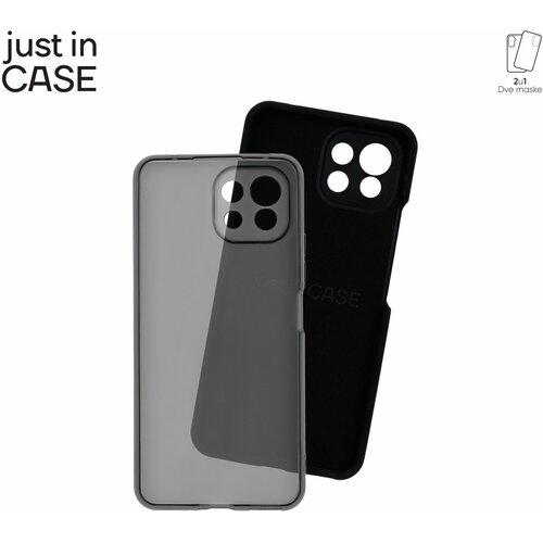 Just In Case 2u1 extra case mix paket crni za Mi11 lite 5G Slike