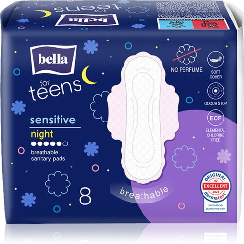 Bella For Teens Sensitive Night vložki za noč 8 kos Cene