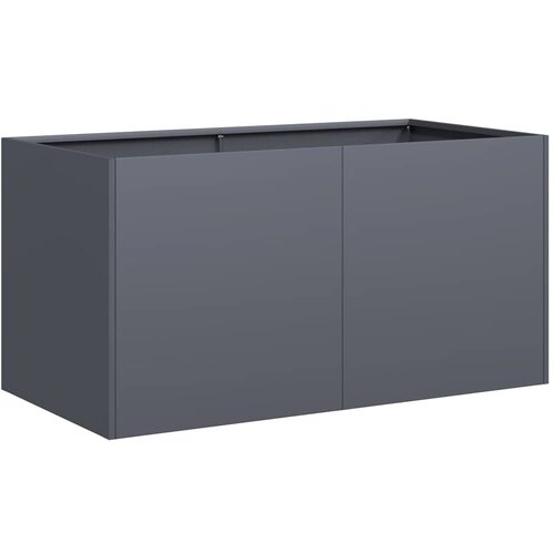 Maison Chic Cvetlični Lonec - Cvetlično korito Antracit 80x40x40 cm Hladno valjano jeklo, (21789051) Cene