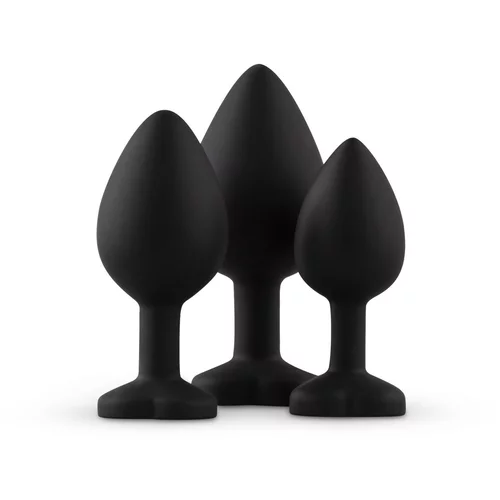 EasyToys - Anal Collection Silicone Buttplug Set with Diamond - Heart