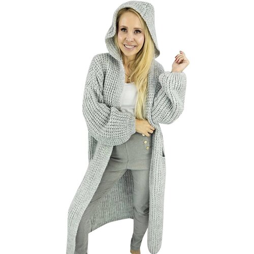 Pri Long warm cardigan sweater thick weave VALERIA Cijene