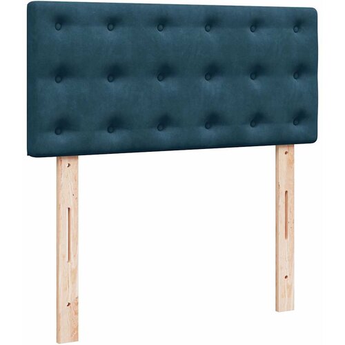 Box spring krevet s madracem plavi 90x200 cm bar&amp;scaron;unasti Slike