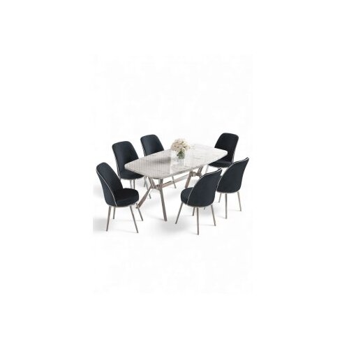 Hanah home trpezarijski set, 7 dijelova, Teget Cijene