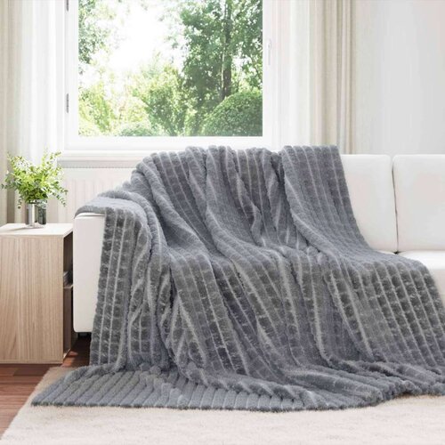  Odeja Temno siva 270 x 240 cm Flis, (5000288123) Cene