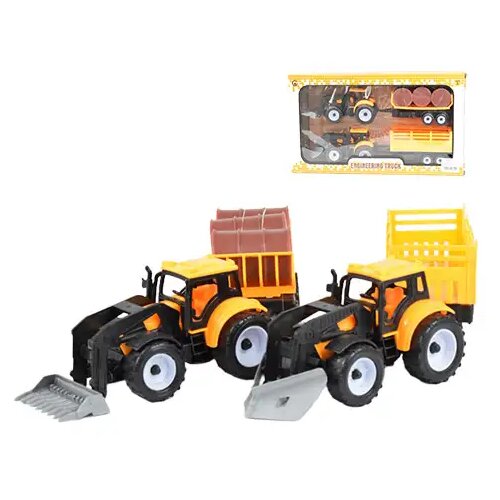 Magic Toys Engineering Truck: Traktor set sa prikolicom i bačvama za ulje 28cm Cene
