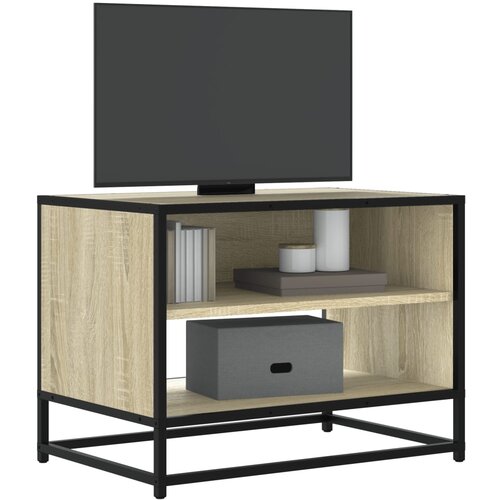 vidaXL TV omarica sonoma hrast 61x40x46 cm inženirski les in kovina Cene
