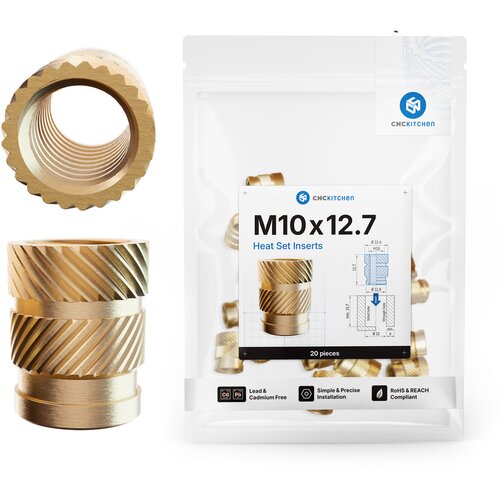 CNC Kitchen Umetak s navojem M10 Standard - M10x12.7 Cijene