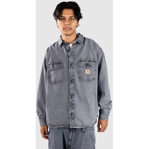 Carhartt WIP Tigan Jac Srajca black / blue fog grmnt dyd Cene
