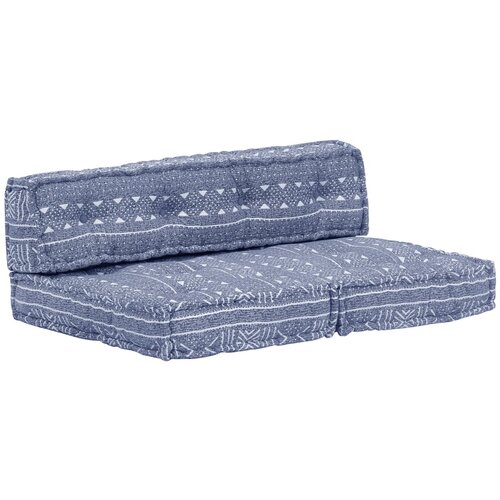 vidaXL Tabure indigo blago, (20697747) Cene