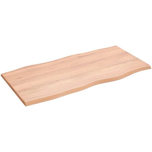 vidaXL Mizna plošča svetlo rjava 100x50x2 cm obdelana trdna hrastovina Cene