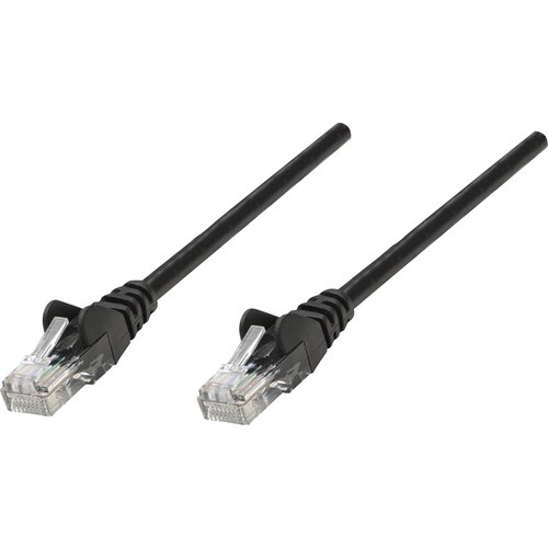 Intellinet 735209 RJ45 omrežni kabel\, Patch kabel CAT 6 S/FTP 0.50 m črna pozlačeni konektorji 1 kos, (20419221) Cene