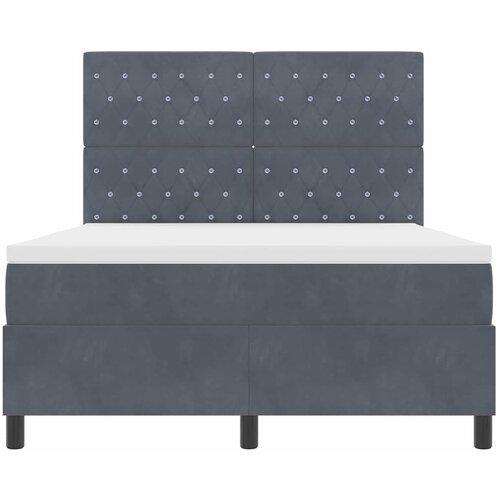  Krevet s opruga kutije Tamno siva 140 x 190 cm Bar&amp;scaron;un Slike