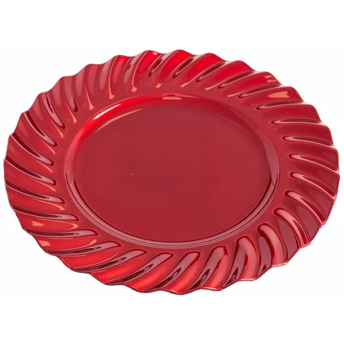 Unimasa Rdeč okrogel servirni pladenj