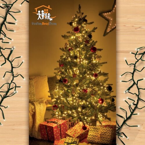  Novoodišnje LED lampice 144L Toplo bela Lumineo Cluster 494676 Cene