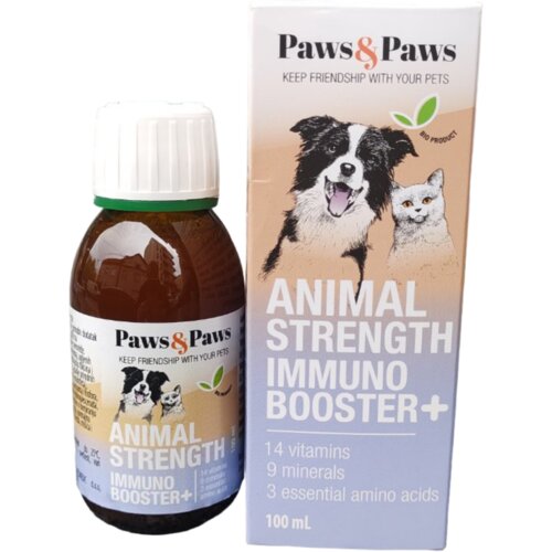 PAWS&PAWS preparat za imunitet za sve životinje immuno booster 100ml Slike