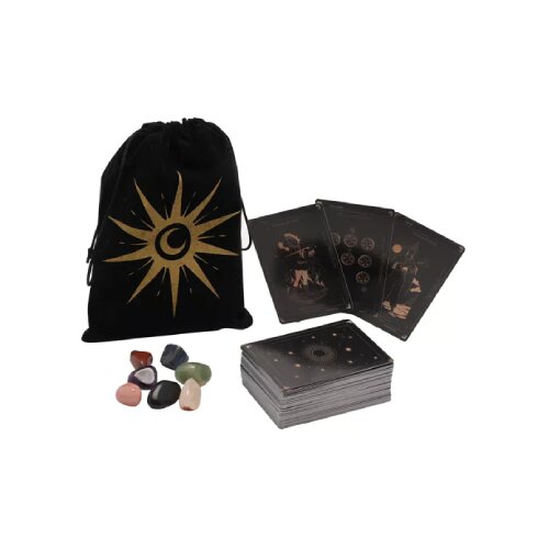Widdop &amp;amp; Co. Horror - Poklon set - Tarot Cards and Crystal in a Velvet Pouch Slike