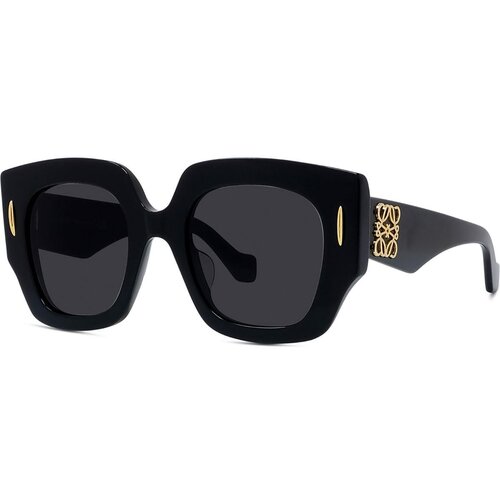 Loewe Anagram Black Geometric Sunglasses ONE SIZE (50) Črna/Siva Cene