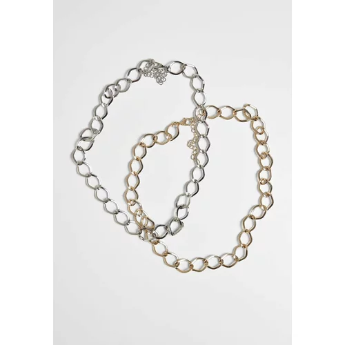 Urban Classics Accessoires Large Classic Necklace 2-Pack Gold/Silver