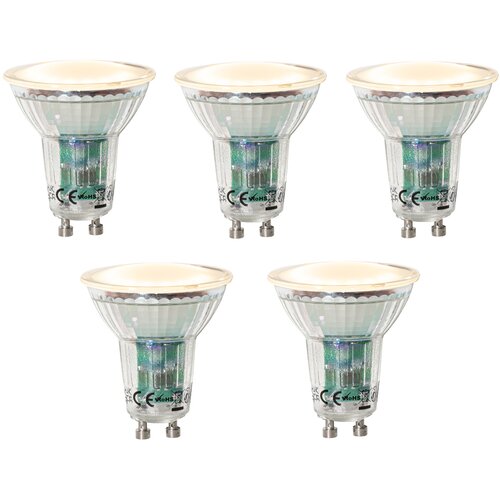 LUEDD Komplet 5 GU10 dimbare LED lamp lux sensor 3W 200 lm 2200K Slike