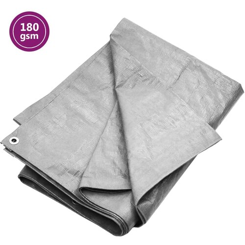 vidaXL Ponjava 180 g/m&sup2; 6x6 m siva HDPE, (21040241) Cene