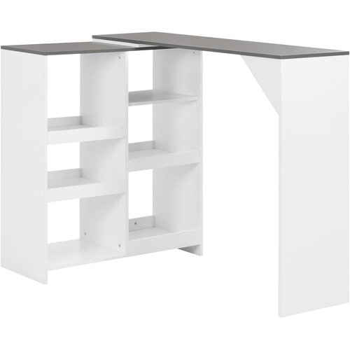  Barski stol s pomičnom policom bijeli 138 x 39 x 110 cm Cene