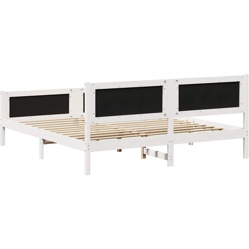  Krevetna konstrukcija Svijetlo siva 180 x 200 cm tkanina Bijela Slike