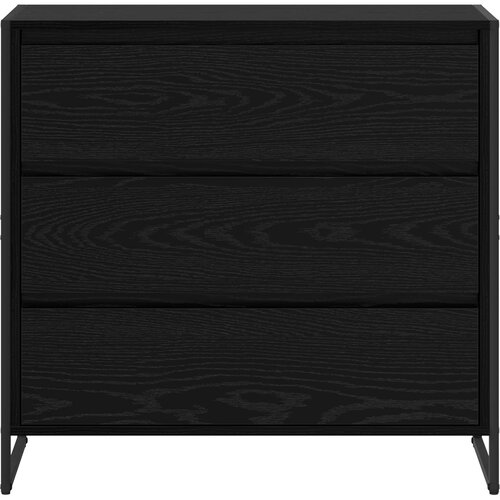 Kreveta Crni hrast 79 x 36 x 75.5 cm Konstruirano drvo Slike