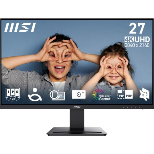 MSI Pro MP273U računalni monitor 68,6 cm (27") 3840 x 2160 pikseli 4K Ultra HD Crno Cene