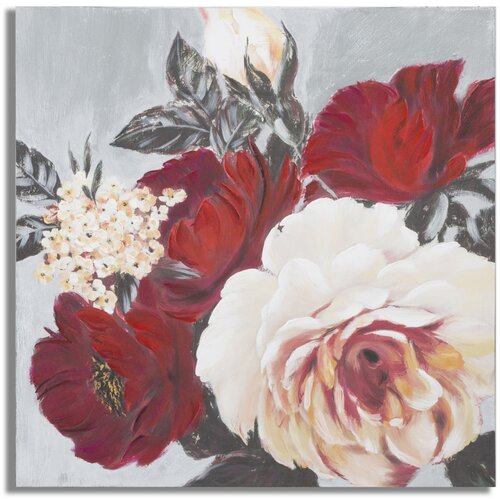 Mauro Ferretti Slika Red Flower Square Cijene