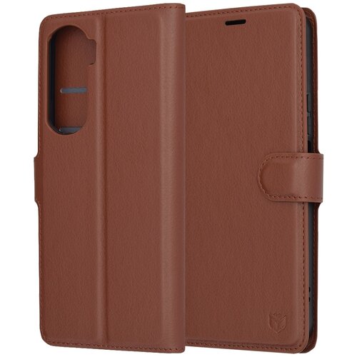Techsuit Leather Folio preklopna wallet maska za Honor 90 Lite &ndash; smeđa Cijene