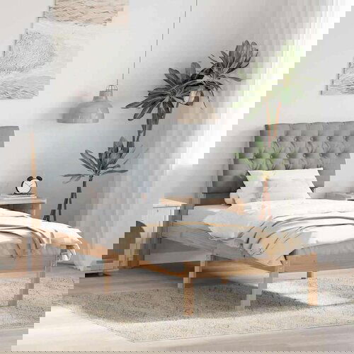 vidaXL Krevetni okvir s tapiciranim uzglavljem Smeđa 80 x 200 cm Cijene