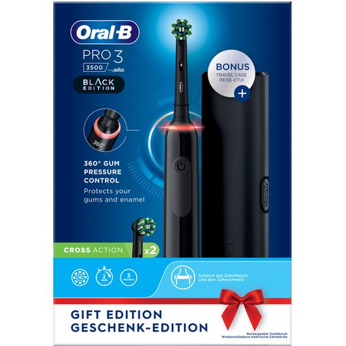 Oral-b Pro 3 3500 Black Edition mit Reis Cene