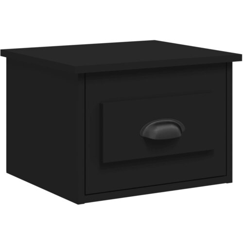 Maison Chic Stenska Nočna omarica - Nočna miza črna 41,5x36x28 cm, (21689503) Cene